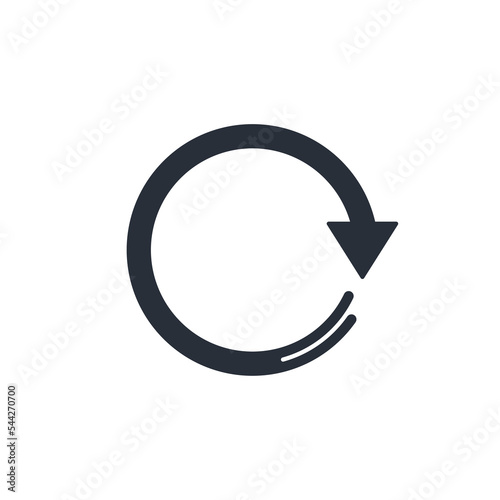 Fast now movement.  fresh Process. Vector linear icon isolated on white background.