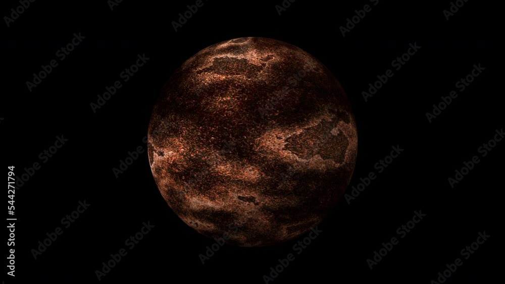 Footage planet explosion in space