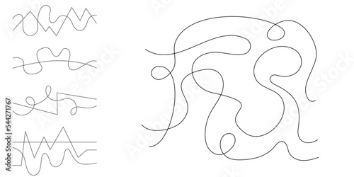 Vector path, snake, path. Find a path, reach the end. Find a suitable line, track. Task for children, unravel the paths.
