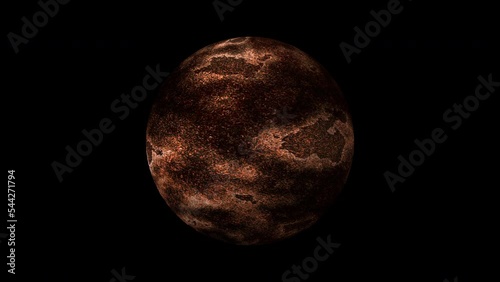 Footage planet explosion in space