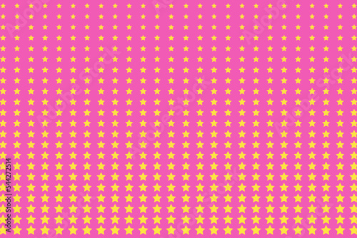 Pink pop art background with halftone stars. Vector illustration.