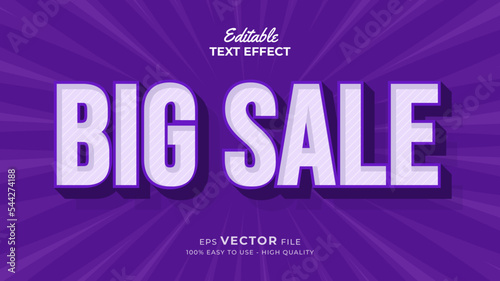 Super promo for big sale typography premium editable text effect