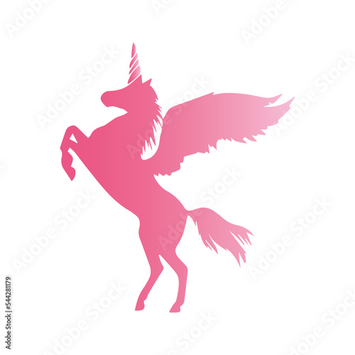 Wallpaper Mural Beautiful Lovely Pink Unicorn Torontodigital.ca