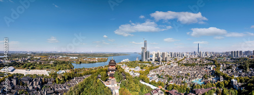 Aerial photography of Zhenjiang, Jiangsu city landscape large format