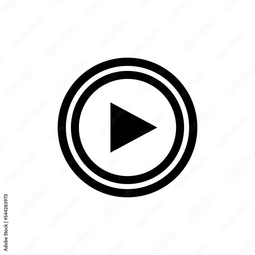 A Shiny button with a play symbol A Shiny button with a play symbol