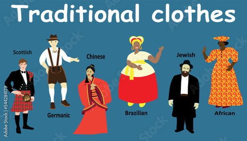 people in traditional clothes