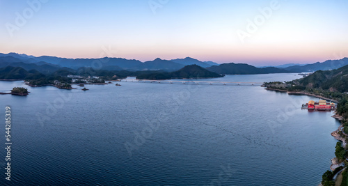 The beautiful natural scenery of Qiandao Lake, Zhejiang Province, China