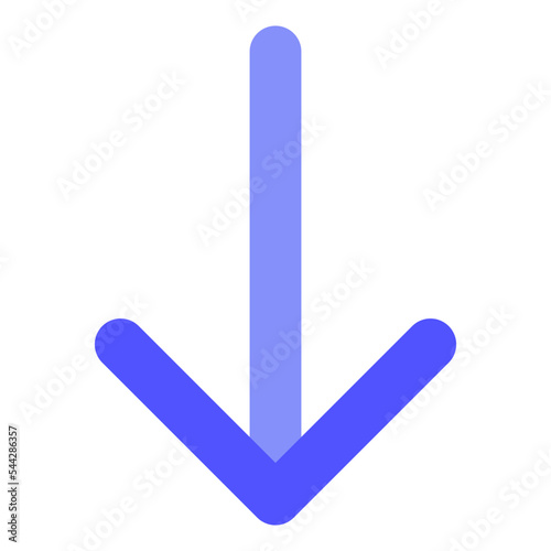 down arrow interface direction pointer selection icon