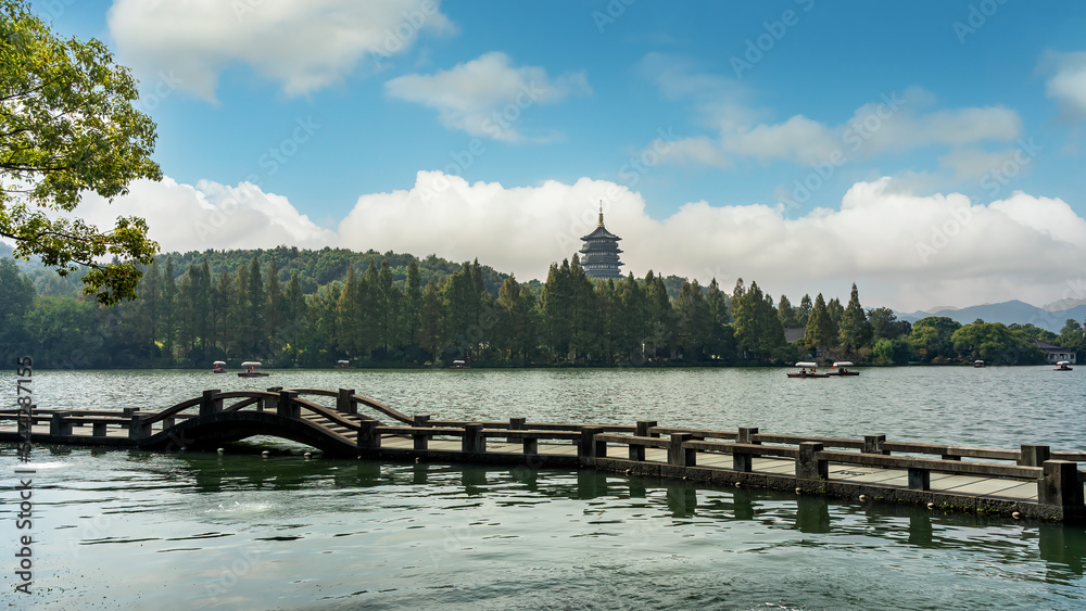 Hangzhou West Lake Landscape Ink Painting Hangzhou West Lake Landscape Ink Painting