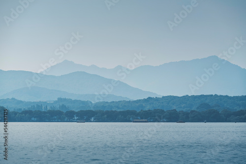 Hangzhou West Lake Landscape Ink Painting