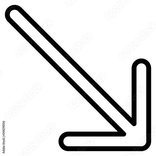 diagonal arrow interface direction pointer selection icon