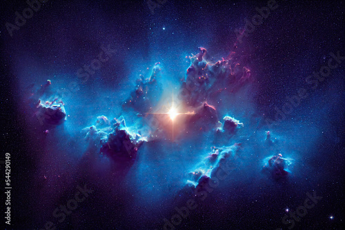 Space nebula  colorful abstract background image 