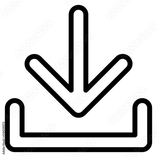 download arrow interface direction pointer selection icon