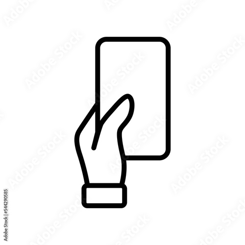 Referee card icon vector on trendy design