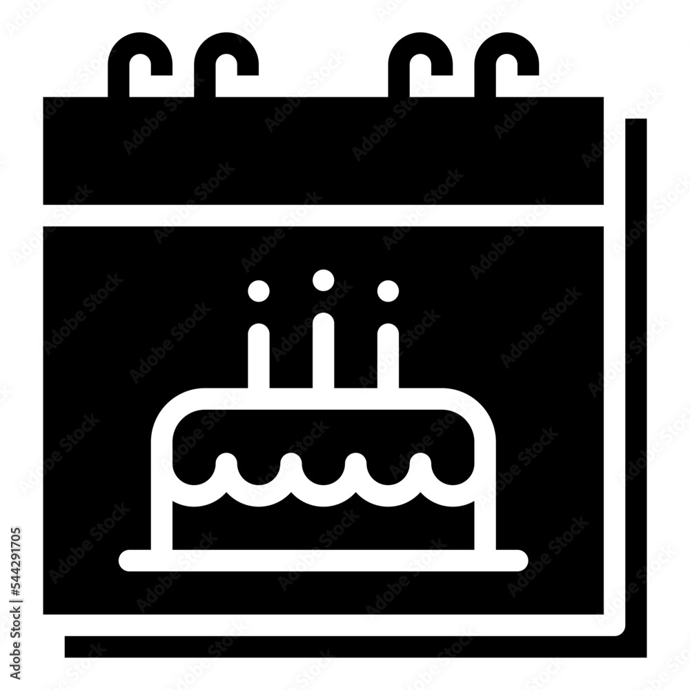 birthday day calendar date time icon birthday day calendar date time icon