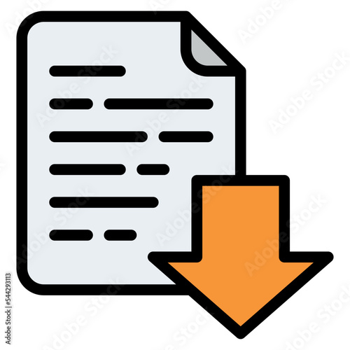 get file document digital icon