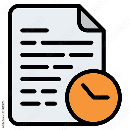 history file document digital icon