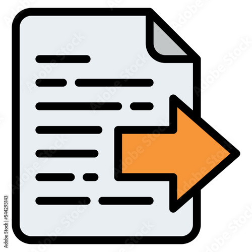 next file document digital icon