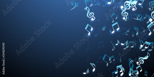 Music note icons vector design. Audio recording