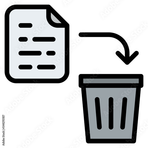 remove file document digital icon