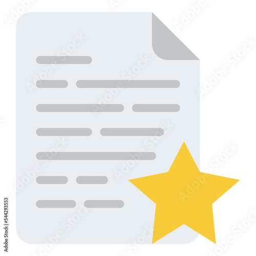 favorite file document digital icon