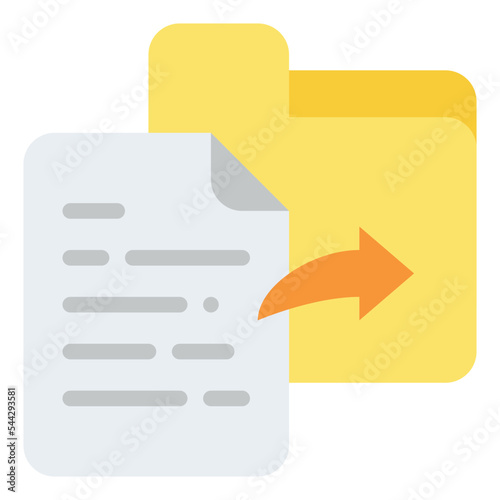 move file document digital icon