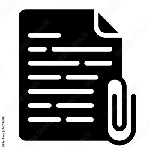 attach file document digital icon
