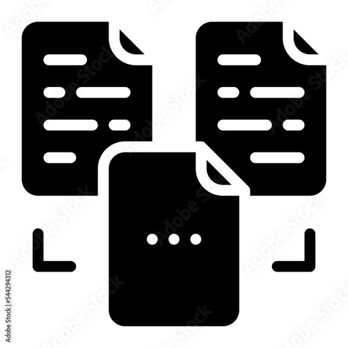 merge file document digital icon