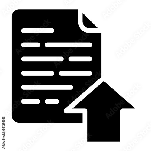 push file document digital icon
