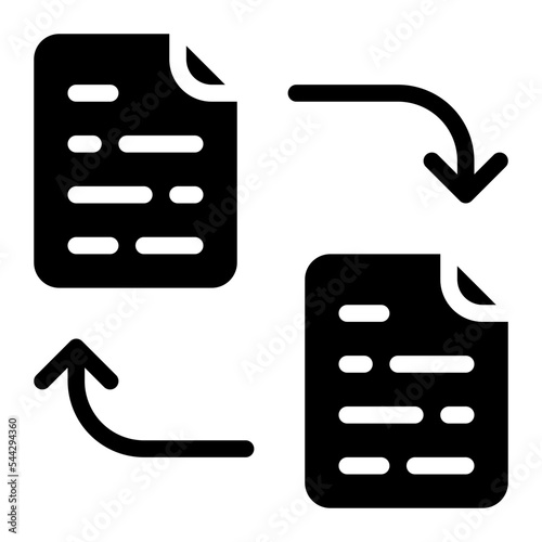 recovery file document digital icon