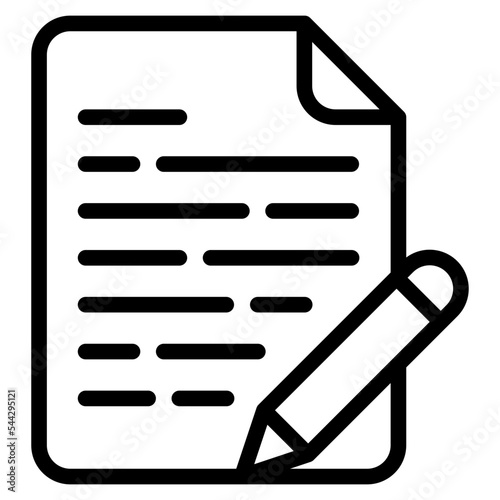 edit file document digital icon
