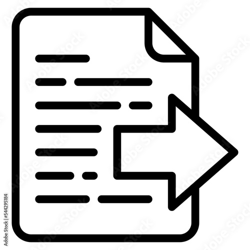 next file document digital icon