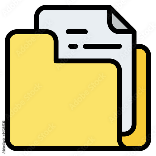 folder file document digital icon