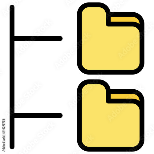 level folder file document digital icon