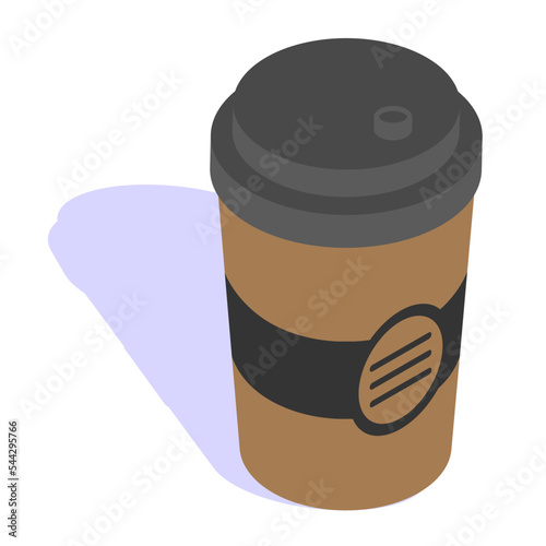 Hot Drinks Concept, Paper Based Tea Bags Vector isometric Icon Design, Winter Season activities Symbol, Coldest Weather Sign, Snow and frost Stock Illustration