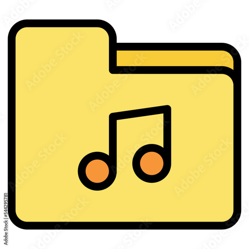 music folder file document digital icon