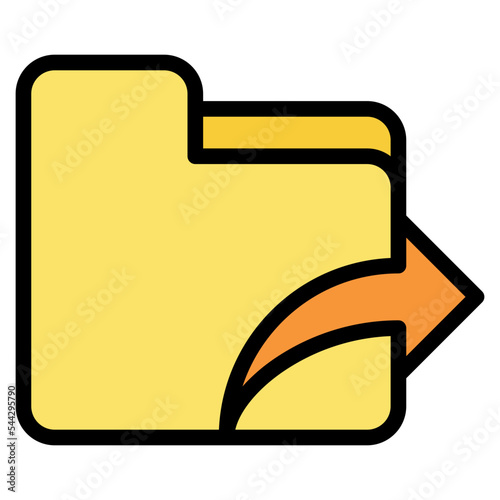 next folder file document digital icon