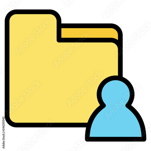 user folder file document digital icon