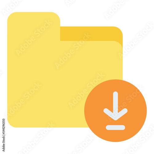 download folder file document digital icon