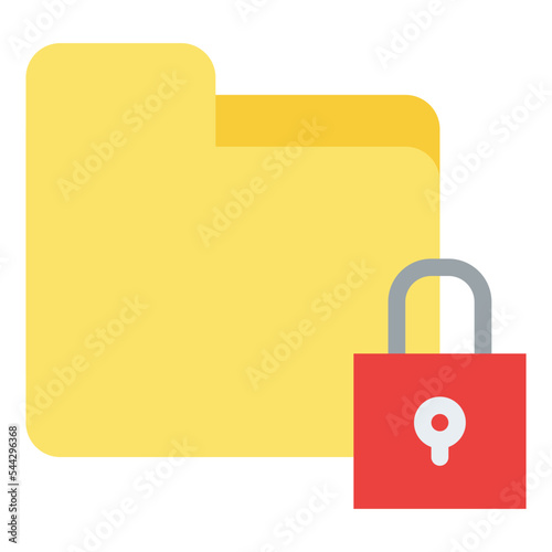 encrypted folder file document digital icon