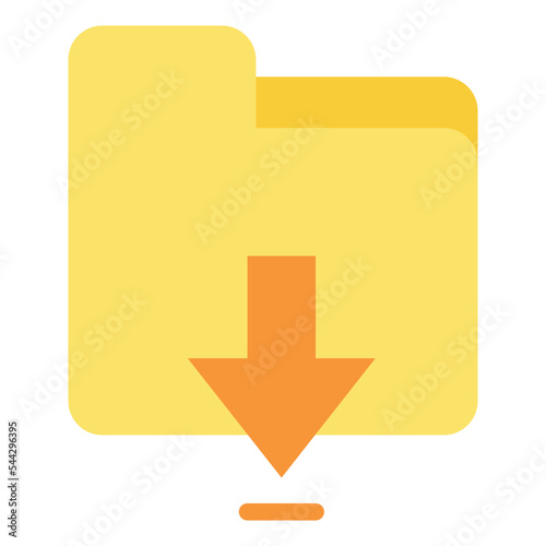 get folder file document digital icon