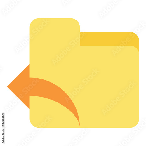 previous folder file document digital icon