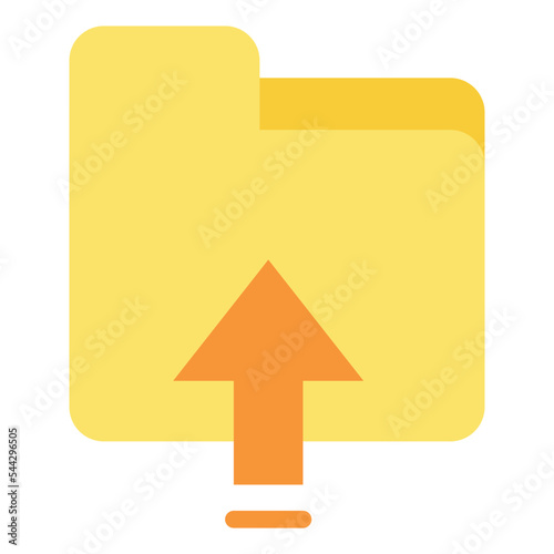 push folder file document digital icon