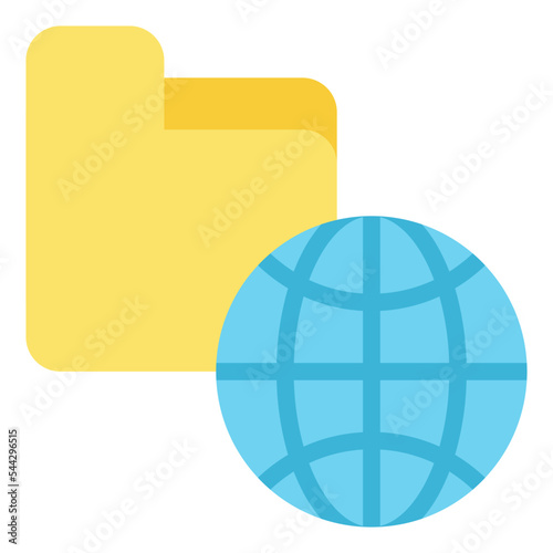 root folder file document digital icon