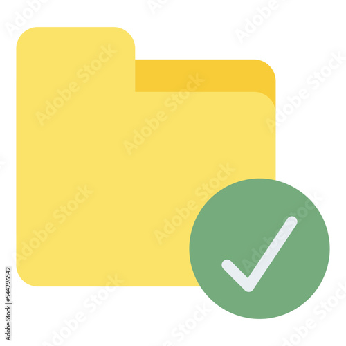 selected folder file document digital icon