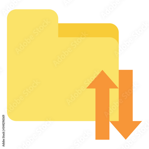 sort folder file document digital icon