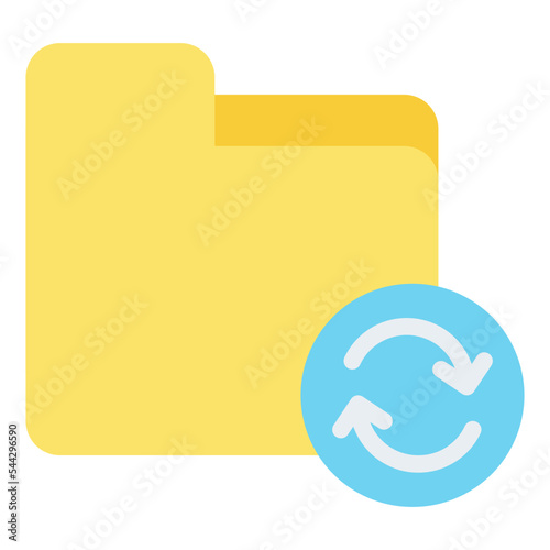 sync folder file document digital icon
