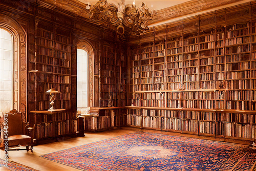 Vintage library
