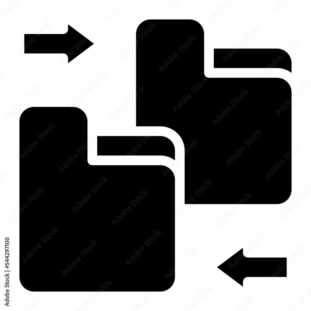 merge folder file document digital icon merge folder file document digital icon