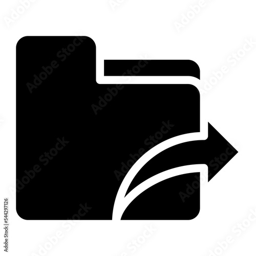 next folder file document digital icon